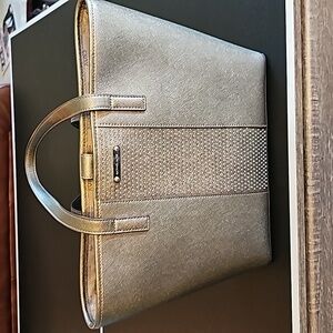 Michael Kors gray studded purse.